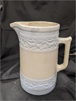 Vintage Crock Pitcher 8.25" Tall (See Description)