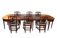 Hepplewhite Three-Part Dining Table & Chairs