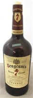 1 Gallon glass Seagram's liquor bottle