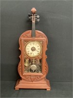 Rare Seth Thomas Violin Shaped Shelf Clock