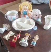 NURSERY RHYME HEATED BABY PLATE & OTHER ITEMS