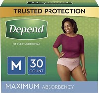 Depend Fit-Flex Adult Incontinence Underwear for