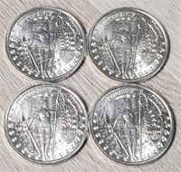 (4) 1oz Silver Rounds #1