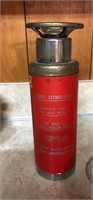 Fire extinguisher vintage music box about 16 inchl