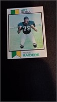 1973 Topps Tackle Raiders Art Shell Rookie
