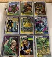 81 Marvel trading cards