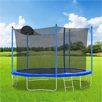 Trampoline 12FT  Safety Enclosure  Basketball