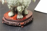 A Chinese Very Well Carved Jade Urn