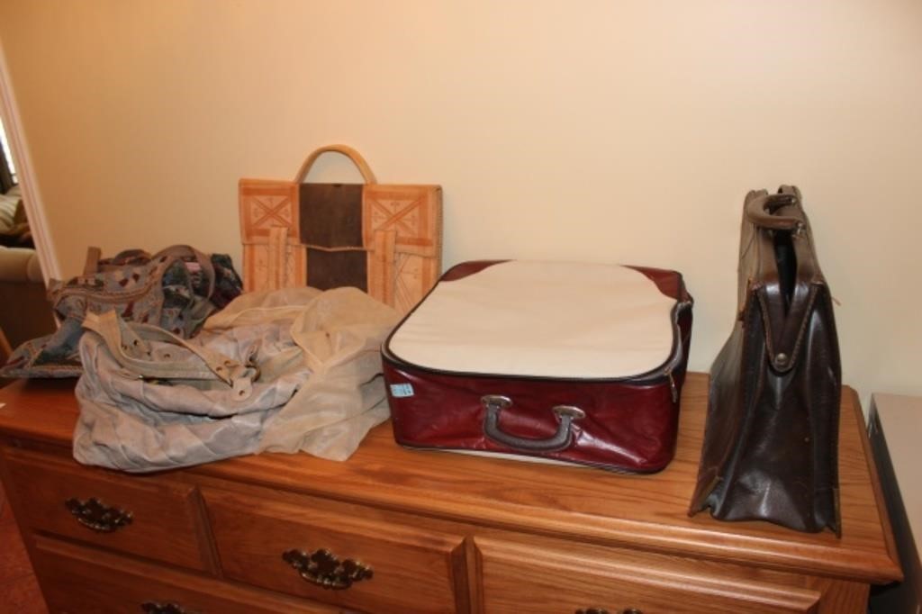 Assorted Purses & 2 Briefcases