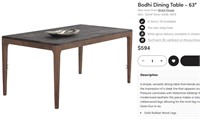 WR124 Bodhi 63" Dining Table