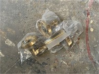 110 Solid Brass Twin Lever Ergonomic Door Handles