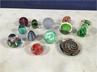 Amazing Lot Of Glass Paperweights