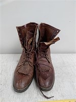 Leather boots size unknown