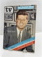 The Detroit News TV Magazine with JFK on Cover