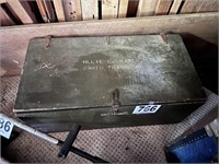 Army Trunk & Contents(Front porch)