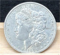 1899-O Morgan Silver Dollar, XF