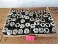 BOX OF ROUND COLLETS - VARIOUS SIZES