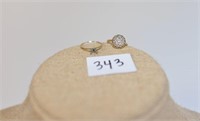 Lot of 2 Rings Marked 14K, One is missing a