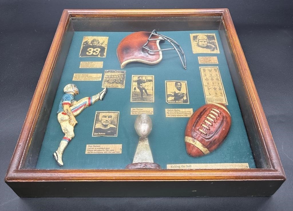 The History Of Football Memorabilia Shadowbox