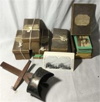 Vintage Stereoscope dated 1900 w/ Photo Slides