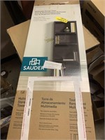 Sauder multi-media storage tower in box