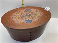 OVAL HAND PAINTED BANDED BOX BY WILTON LEE, LTD.
