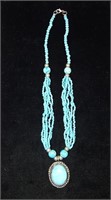 Hematitie Turquoise Stone Necklace