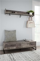 Ashley Neilsville Bench with Coat Rack