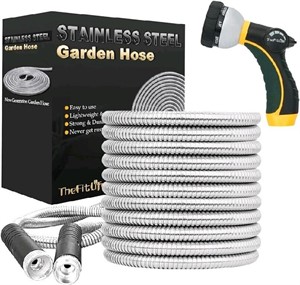 TheFitLife Flexible Metal Garden Hose - Upgrade Le