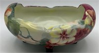 Austria Porcelain Footed Bowl W/ Floral Design