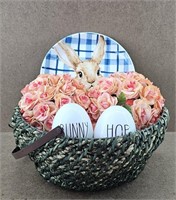 Bunny Hop Basket Decor