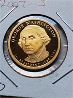 2007-S Proof George Washington Presidential Dollar