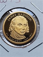 2007-S Proof James Madison Presidential Dollar