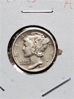 AU 1941-S Mercury Dime