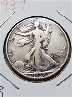 1937 Walking Liberty Half Dollar