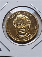 Gold Plated 2009 Zachary Taylor Presidential Dolla