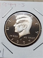 1997-S Clad Proof Kennedy Half Dollar