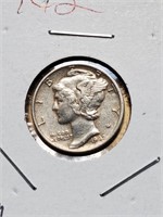 High Grade 1942 Mercury Dime