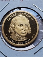 2007-S Proof James Madison Presidential Dollar