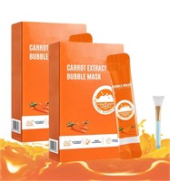 2 Pack Carrot Extract Bubble Facial Mask BB 05/26