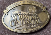 Wyoming Centennial Belt Buckle