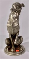 Cast Iron seated Whippet door stop, C.B. Dale Co.