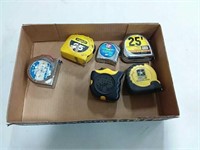 assortment of tape measures