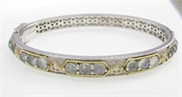 Jude Frances Sterling Diamond, Labradorite Bangle