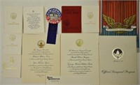 Nixon, Reagan Inaugural Invitations & Other