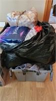 Large Tote of Towels & Adult Diapers