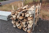 Pallet of split firewood