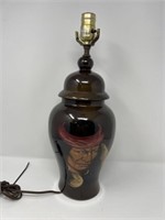 Art Pottery Lamp Signed Rick Wisecarver 13"H