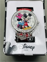 Disney wrist watch Mickey & Minnie in tin box