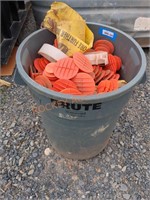 Rubbermaid Trash Can & Contents